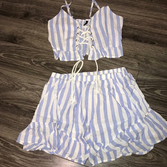 Other - Matching two peice shorts and crop top